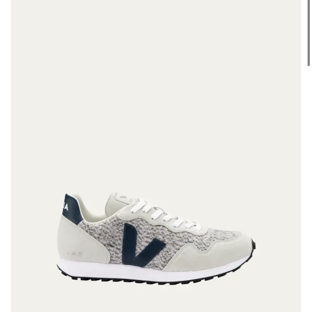 Veja SDU Flannel Sneaker in Snow/Nautico - Picture 2 of 11